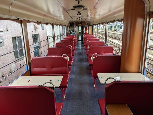 【福島・二本松・本宮発】 桜舞う会津鉄道お座トロ展望列車と喜多方日中線しだれ桜(日帰り)1